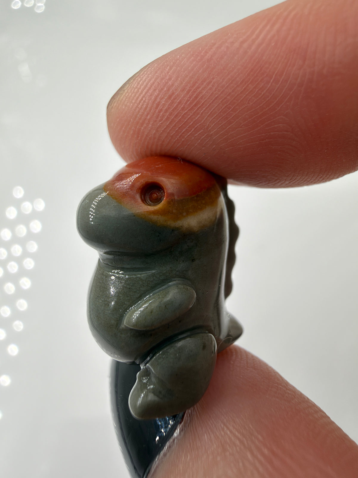 polierte Dinosaurierfiguren aus Alashan Achat 