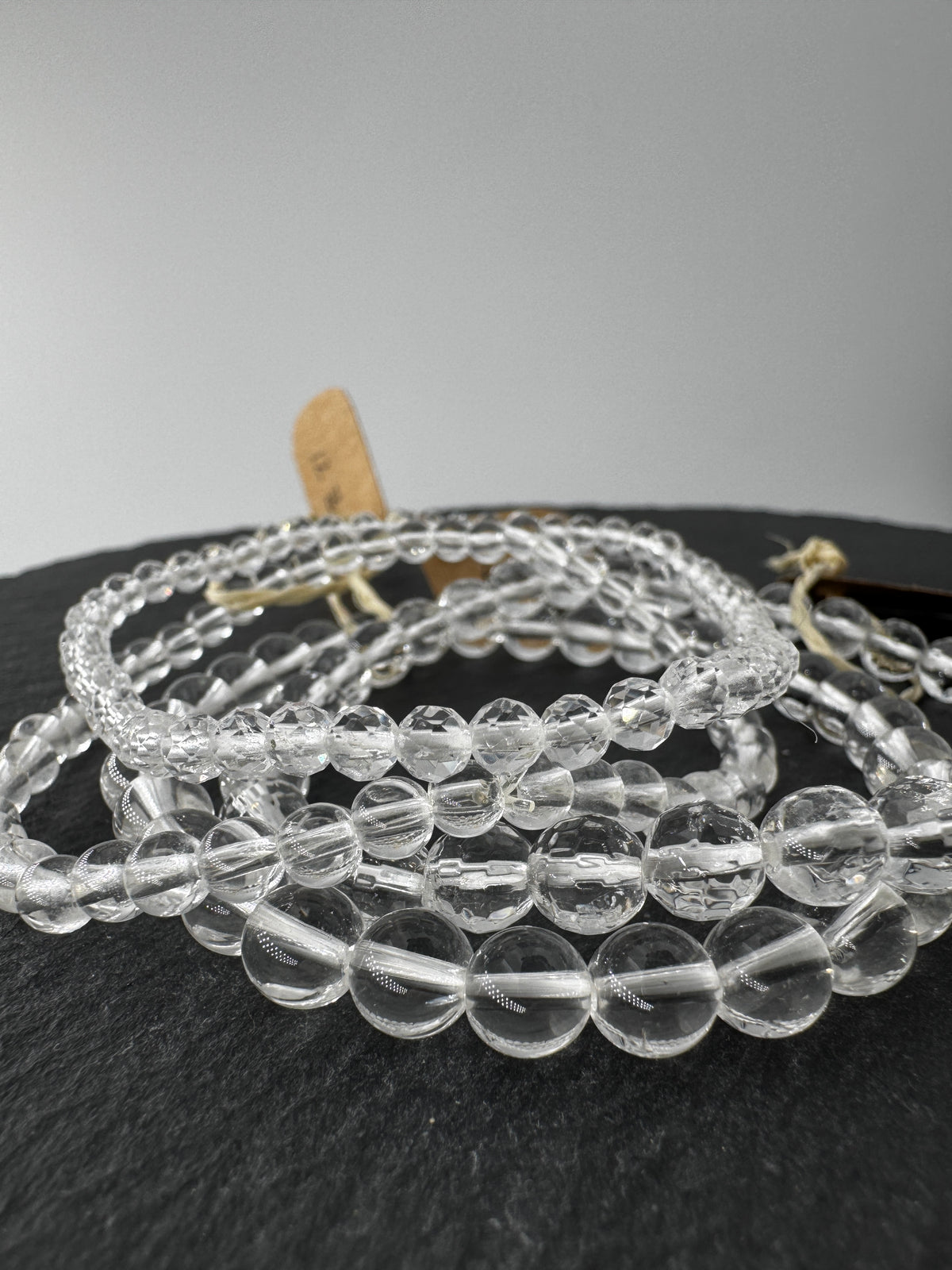 Bergkristall Kugelarmband, klassisches transparentes Quarzarmband