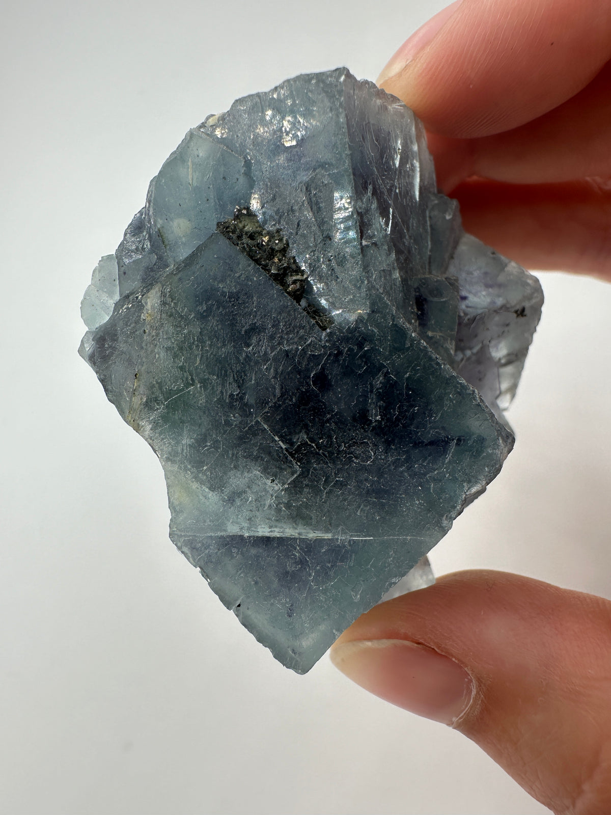 Fluorit Rohstein aus Yaogangxian mit kubischer Kristallstruktur 